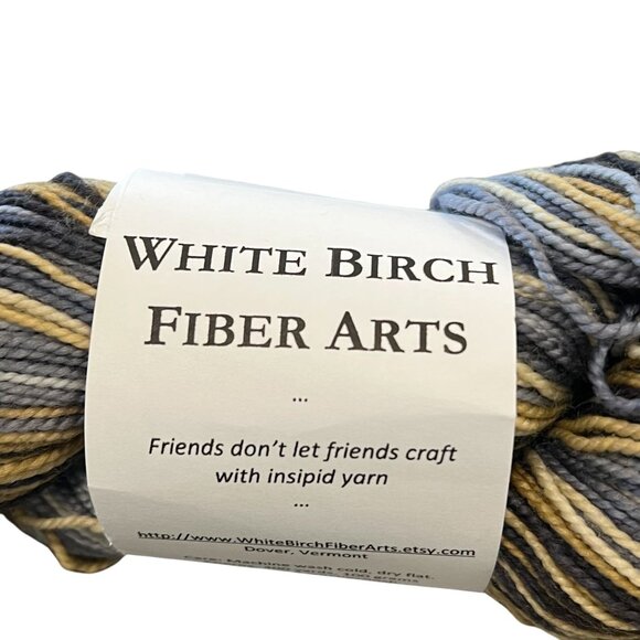 White Birch Fiber Arts Hand-Dyed Yarn 400 Yards 100g US 0-2 - Picture 2 of 10